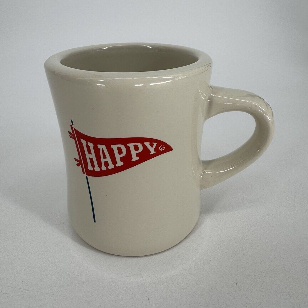 Chick Fil A Coffee Mug Cup‎ Rare Heavy Restaurant 2023 Happy Flag Collectible